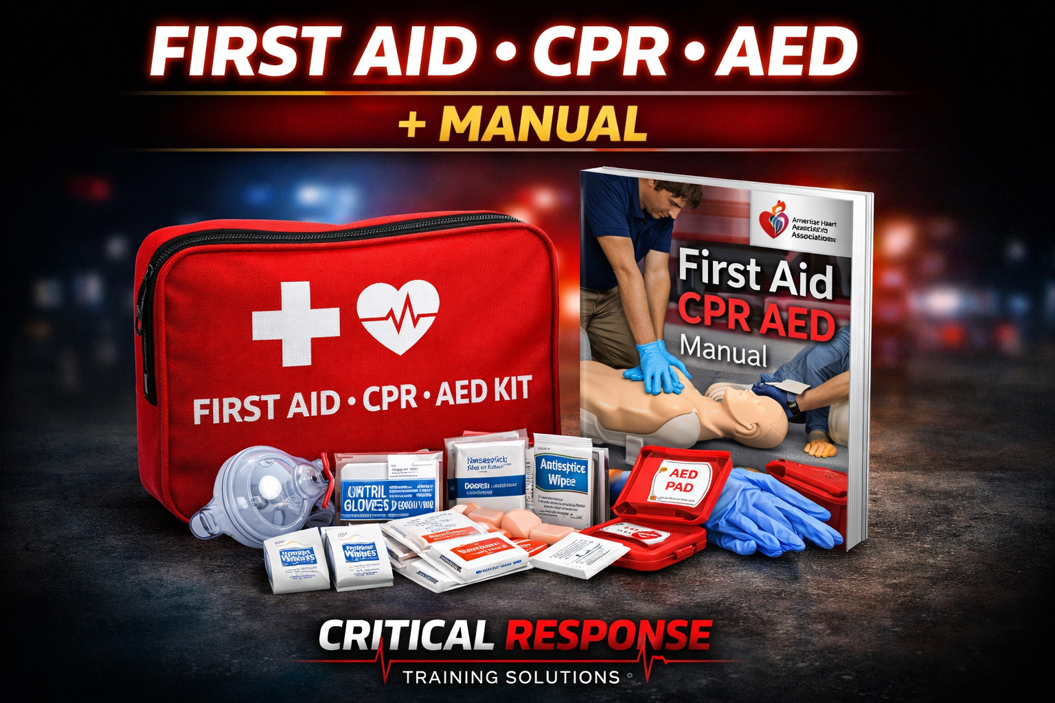 First Aid + CPR + AED + Student Workbook